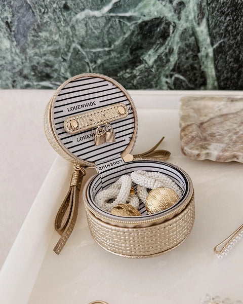 COFFRET À BIJOUX LOUENHIDE "SOFIA" CHAMPAGNE