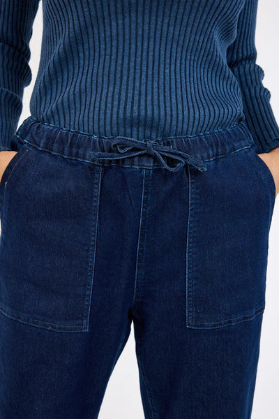PANTALON JENSEN "JOGGER" MEDIUM BLUE DENIM (219312)