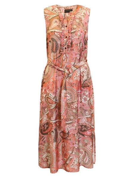 ROBE BRANDTEX "PAISLEY" CORAIL (220321)