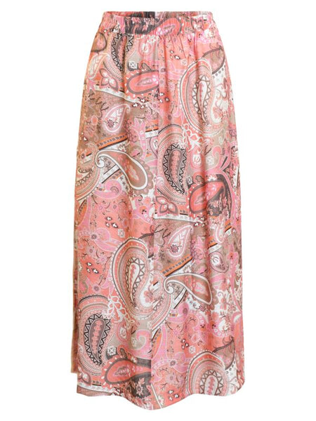 JUPE BRANDTEX "PAISLEY" CORAIL (220525)