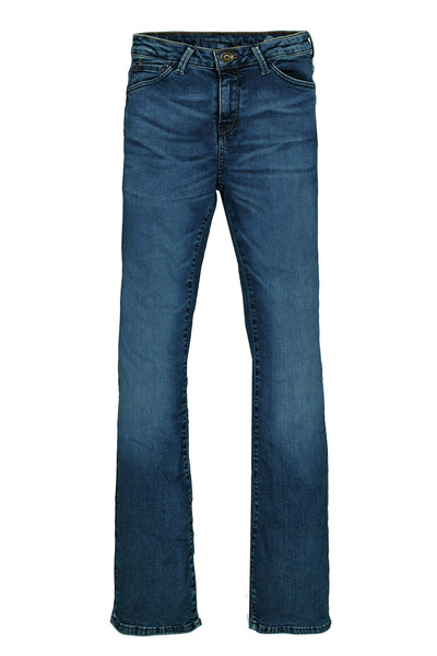 JEANS GARCIA "CELIA SUPERSLIM FLARED" DARK USED BLUE (245)