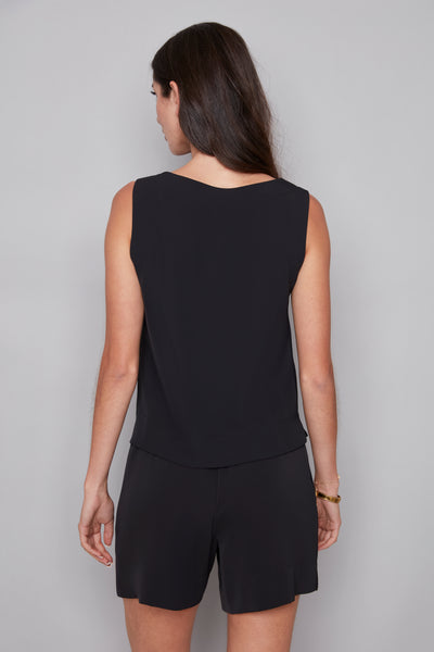 CAMISOLE ILTM "VEGAN SILK" BLACK (248003)