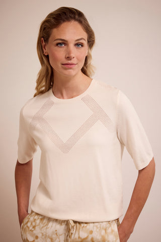 CHANDAIL TRAMONTANA "TRICOT AJOURÉ" STONE (Y0617601)