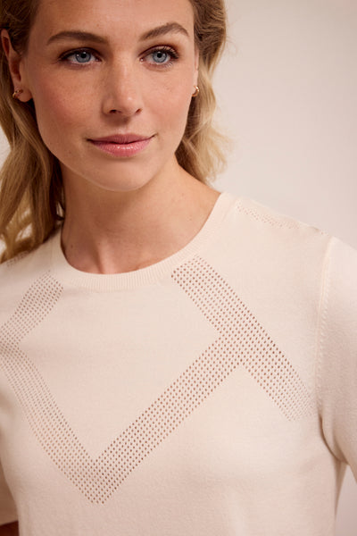 CHANDAIL TRAMONTANA "TRICOT AJOURÉ" STONE (Y0617601)