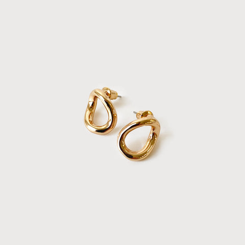 BOUCLES D'OREILLES CARACOL  "TWIST" GOLD (2531)