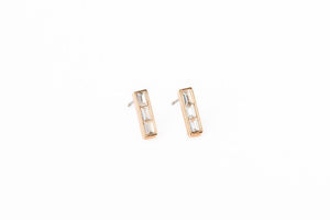 BOUCLES D'OREILLES CARACOL "CRISTAUX" GOLD (2590)