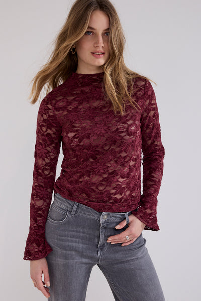CHANDAIL TRAMONTANA "VELOURS" POMEGRANATE (C6521401)