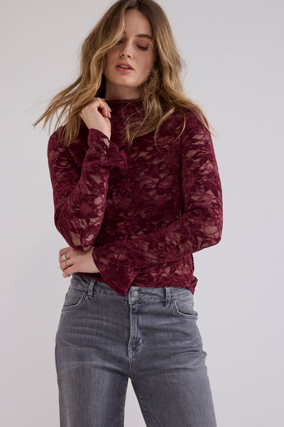 CHANDAIL TRAMONTANA "VELOURS" POMEGRANATE (C6521401)