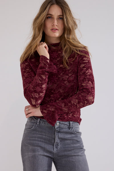 CHANDAIL TRAMONTANA "VELOURS" POMEGRANATE (C6521401)