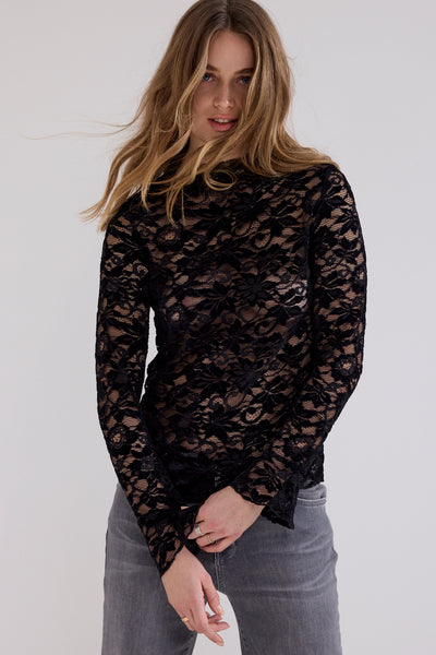 CHANDAIL TRAMONTANA "VELOURS" BLACK (C6521401)