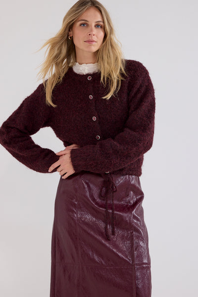 CARDIGAN TRAMONTANA "TRICOT BOUCLÉ" POMEGRANATE (C1821701)