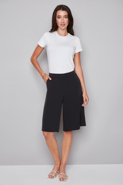 BERMUDA ILTM "VEGAN SILK" BLACK(266010)