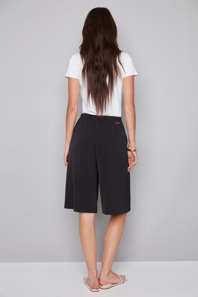 BERMUDA ILTM "VEGAN SILK" BLACK(266010)