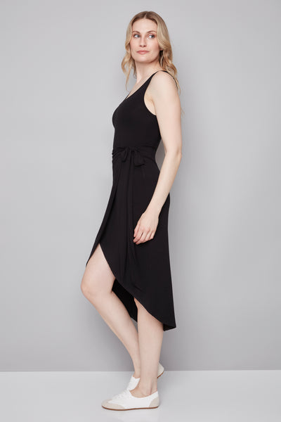 ROBE ILTM "DRAPÉE " BLACK (269000)