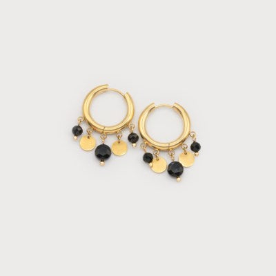 BOUCLES D'OREILLES CARACOL "PASTILLES" GOLD (2754)