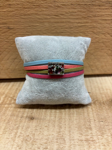 BRACELET CUIR CRÉART "SIMPLY" PASTEL