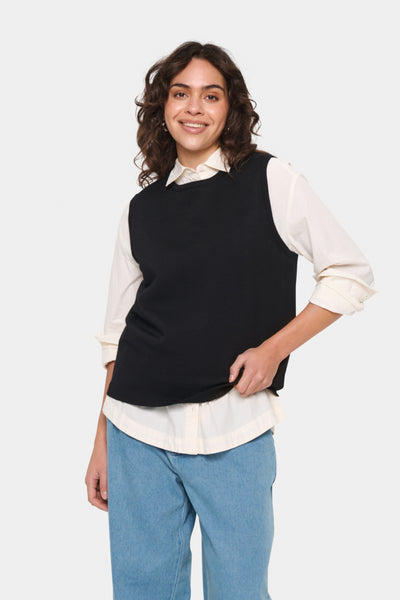 DÉBARDEUR SAINT-TROPEZ "MILA" BLACK (30511506)