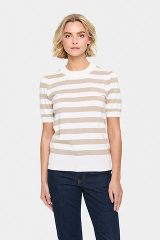 CHANDAIL SAINT-TROPEZ "BLOCK STRIPE" ICE PLAZA TAUPE (30513931)