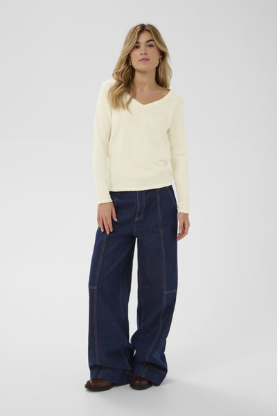 CHANDAIL SAINT-TROPEZ "MILA V-NECK" SEEDPEARL MELANGE (30513960)