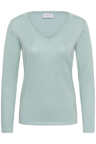 CHANDAIL SAINT-TROPEZ "MILA V-NECK" ETHER (30513960)