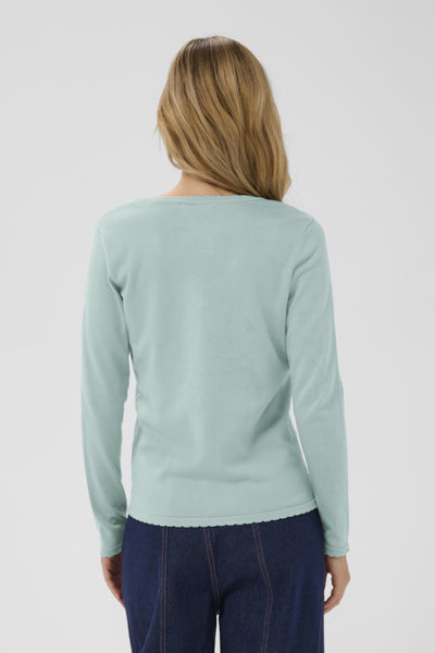 CHANDAIL SAINT-TROPEZ "MILA V-NECK" ETHER (30513960)
