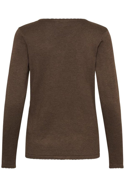 CHANDAIL SAINT-TROPEZ "MILA V-NECK" FONDUE FUDGE (30513960)