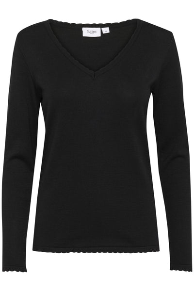 CHANDAIL SAINT-TROPEZ "MILA V-NECK" BLACK (30513960)