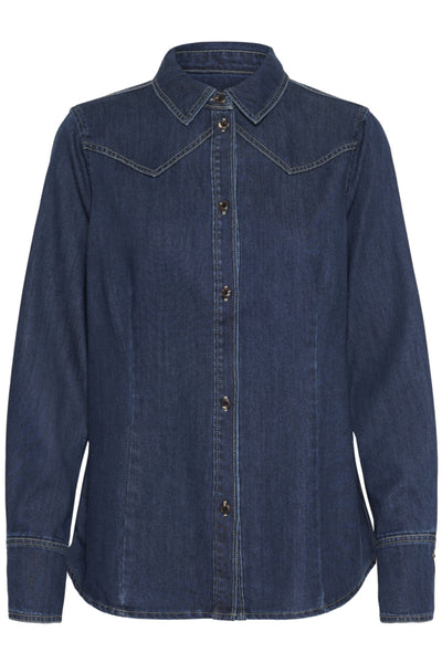 CHEMISE SAINT-TROPEZ "MARTHE" MEDIUM BLUE DENIM