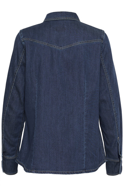 CHEMISE SAINT-TROPEZ "MARTHE" MEDIUM BLUE DENIM
