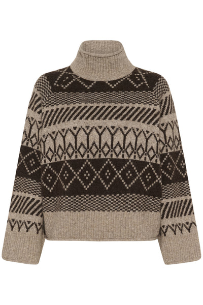 CHANDAIL TRICOT SAINT-TROPEZ "MICHA" FONDUE FUDGE