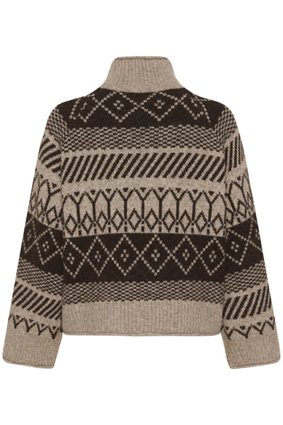 CHANDAIL TRICOT SAINT-TROPEZ "MICHA" FONDUE FUDGE