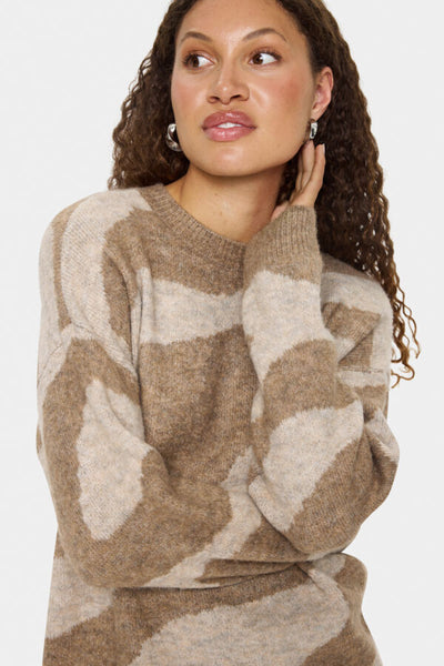 CHANDAIL LONG TRICOT SAINT-TROPEZ "MALLIE" TIGER'S EYE (30514459)