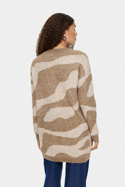 CHANDAIL LONG TRICOT SAINT-TROPEZ "MALLIE" TIGER'S EYE (30514459)