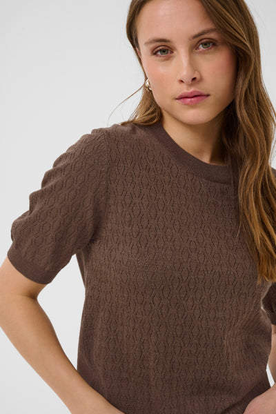T-SHIRT SAINT-TROPEZ "MILA POINTELLE" FONDUE FUDGE (30514645)