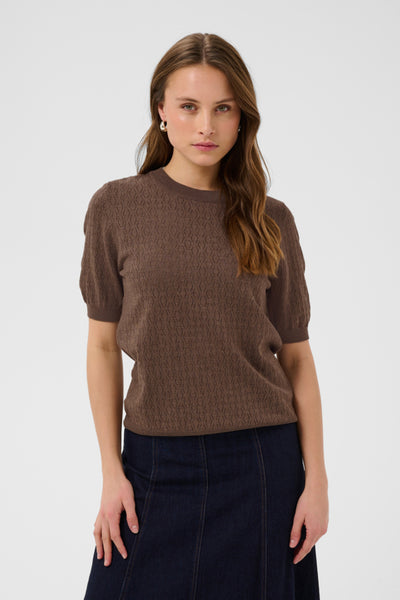 T-SHIRT SAINT-TROPEZ "MILA POINTELLE" FONDUE FUDGE (30514645)