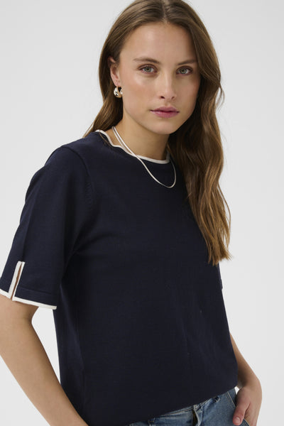 T-SHIRT SAINT-TROPEZ "MILA" NIGHTSKY ICE CONTRAST (30514647)