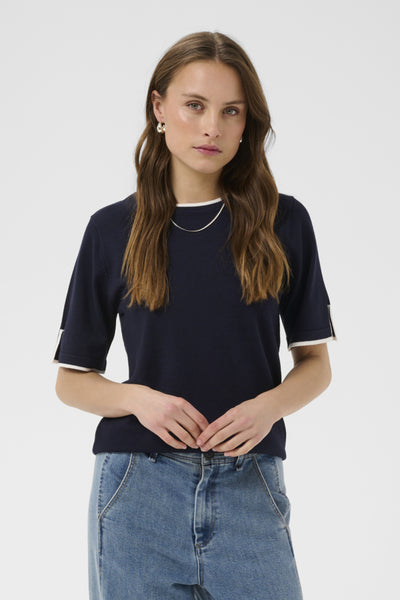 T-SHIRT SAINT-TROPEZ "MILA" NIGHTSKY ICE CONTRAST (30514647)