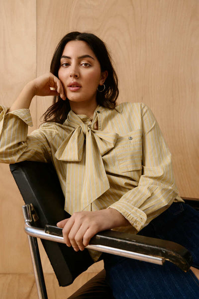 BLOUSE SAINT-TROPEZ "OTISHA" COCOON STRIPE