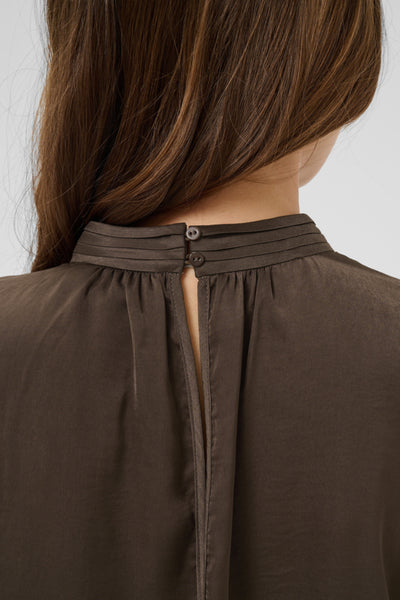 BLOUSE SAINT-TROPEZ "AILEEN" CHOCOLATE BROWN