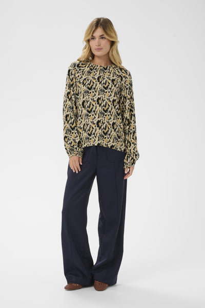 BLOUSE SAINT-TROPEZ "OSINA" TANNIN BLURRY ANIMAL