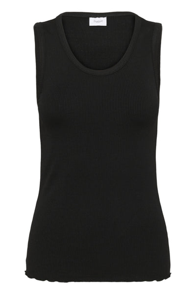 CAMISOLE SAINT-TROPEZ "OLALIA" BLACK