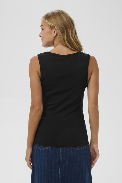 CAMISOLE SAINT-TROPEZ "OLALIA" BLACK
