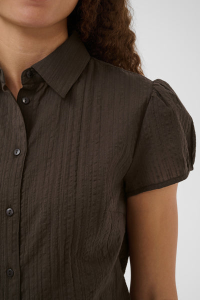 CHEMISE SAINT-TROPEZ "SABBEE" CHOCOLATE BROWN