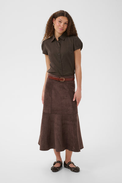 CHEMISE SAINT-TROPEZ "SABBEE" CHOCOLATE BROWN