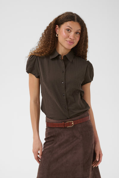 CHEMISE SAINT-TROPEZ "SABBEE" CHOCOLATE BROWN