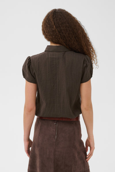 CHEMISE SAINT-TROPEZ "SABBEE" CHOCOLATE BROWN