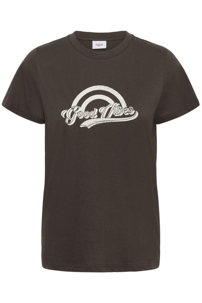 T-SHIRT SAINT-TROPEZ "SUVI" CHOCOLATE BROWN