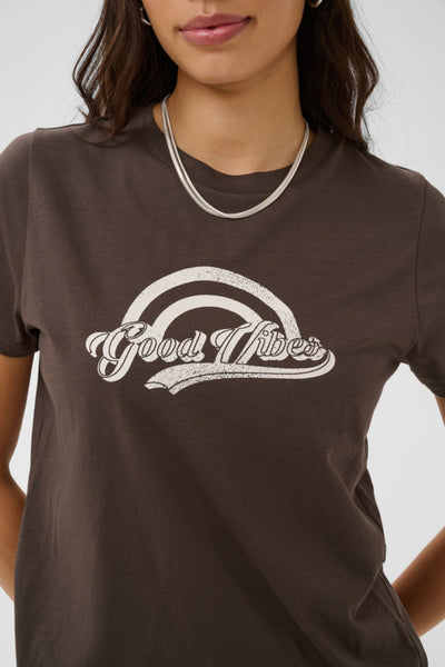 T-SHIRT SAINT-TROPEZ "SUVI" CHOCOLATE BROWN
