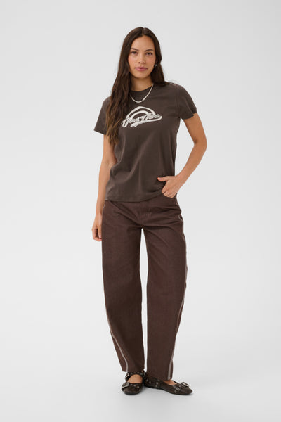 T-SHIRT SAINT-TROPEZ "SUVI" CHOCOLATE BROWN