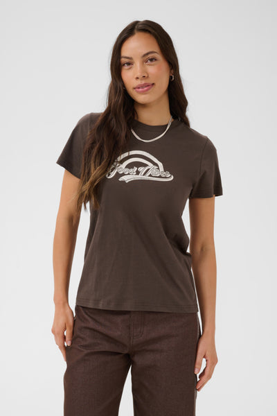 T-SHIRT SAINT-TROPEZ "SUVI" CHOCOLATE BROWN